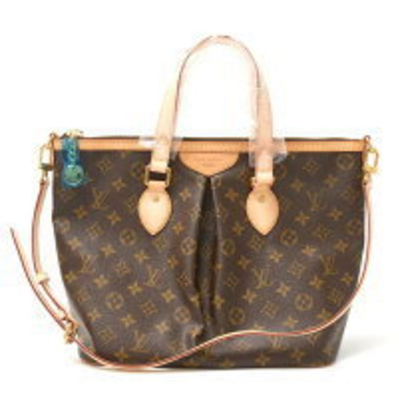 Louis Vuitton Palermo Hand Shoulder Bag Monogram Leather brown - Picture 1 of 7